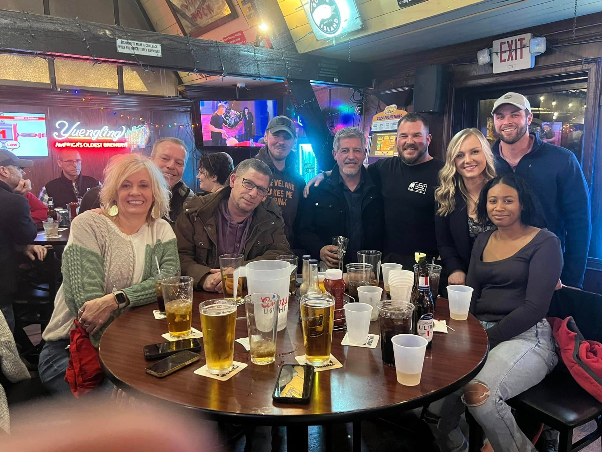 Regulars hanging out at J's American Pub