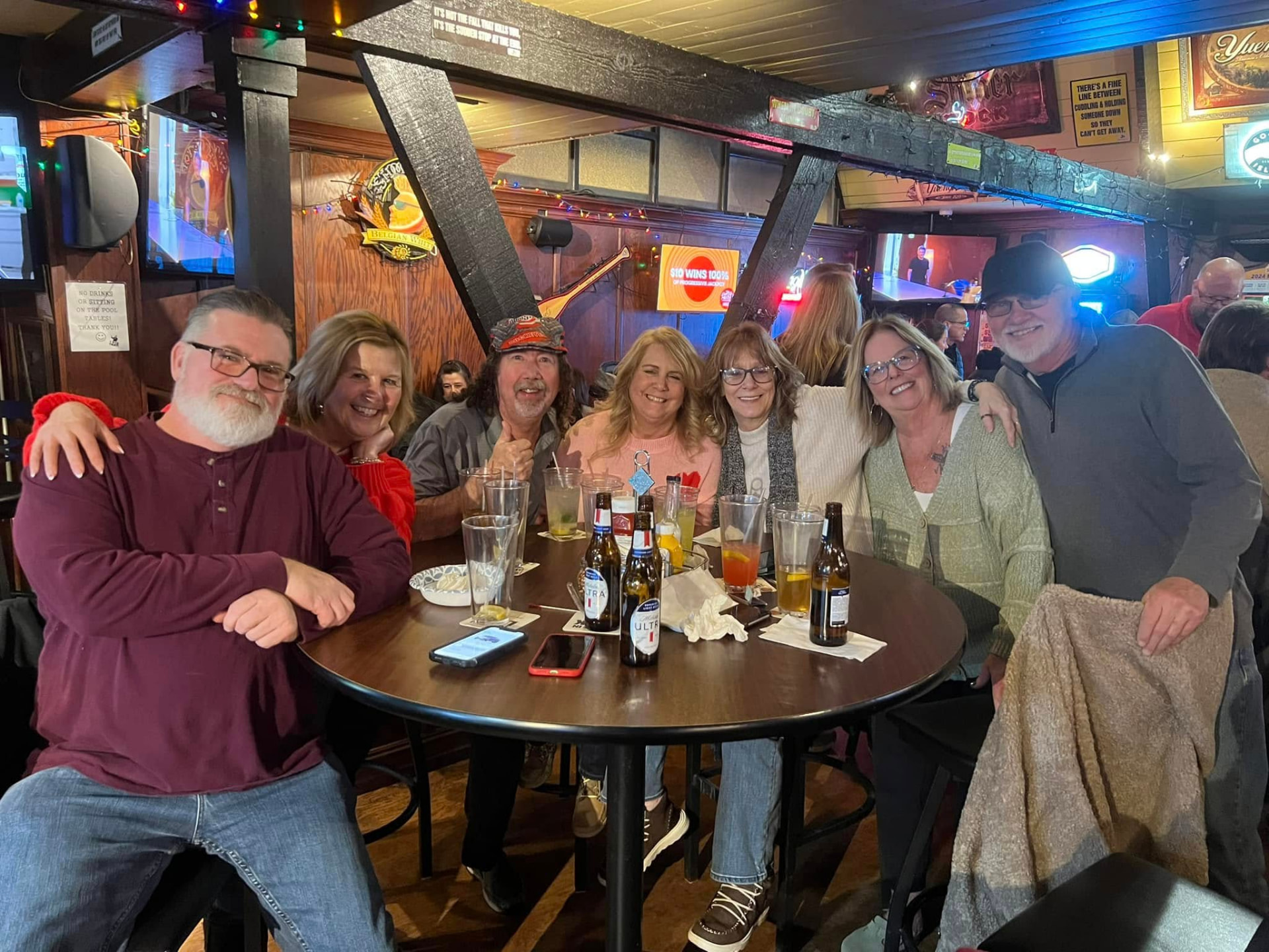 Regulars hanging out at J's American Pub