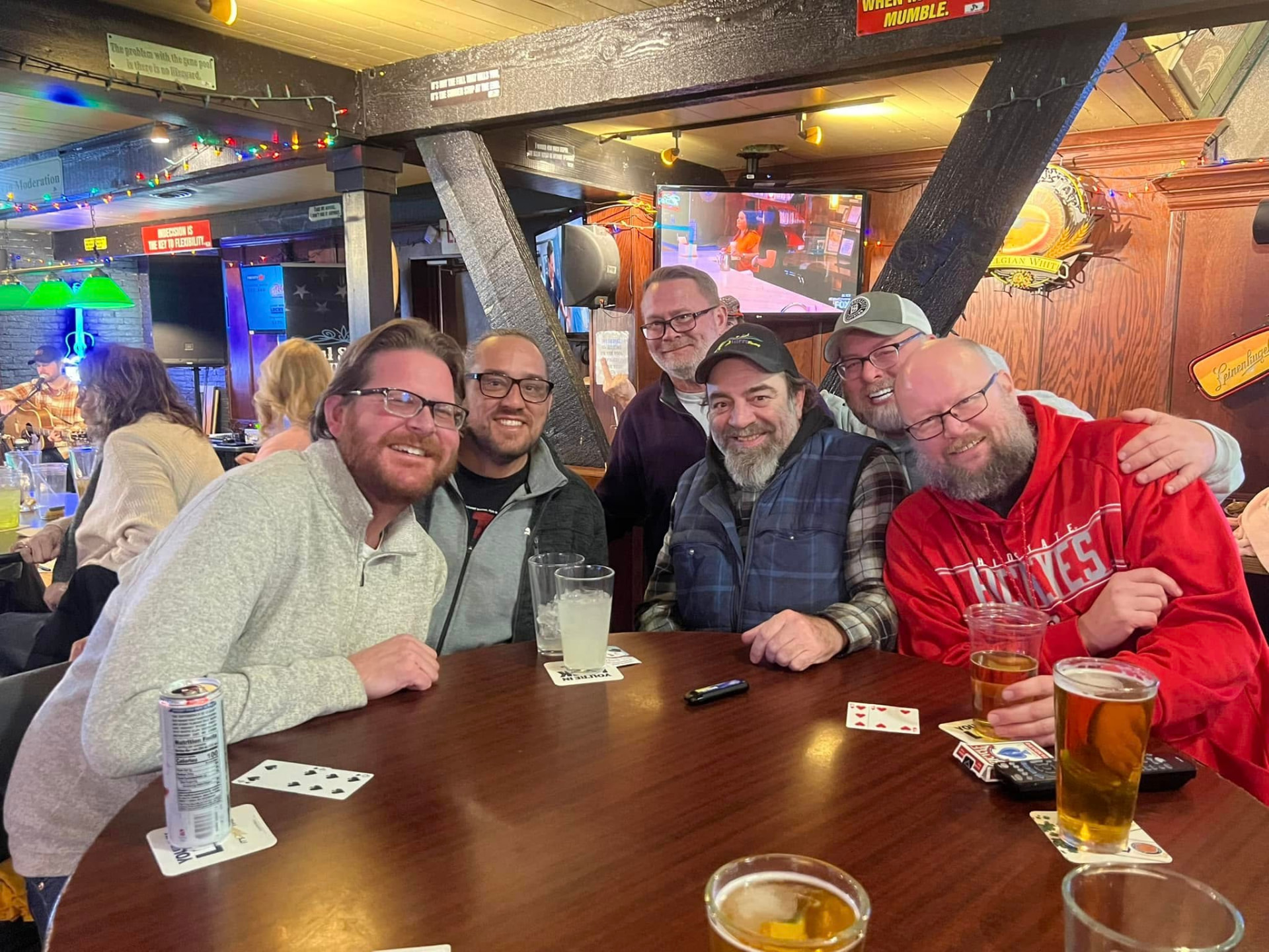 Regulars hanging out at J's American Pub